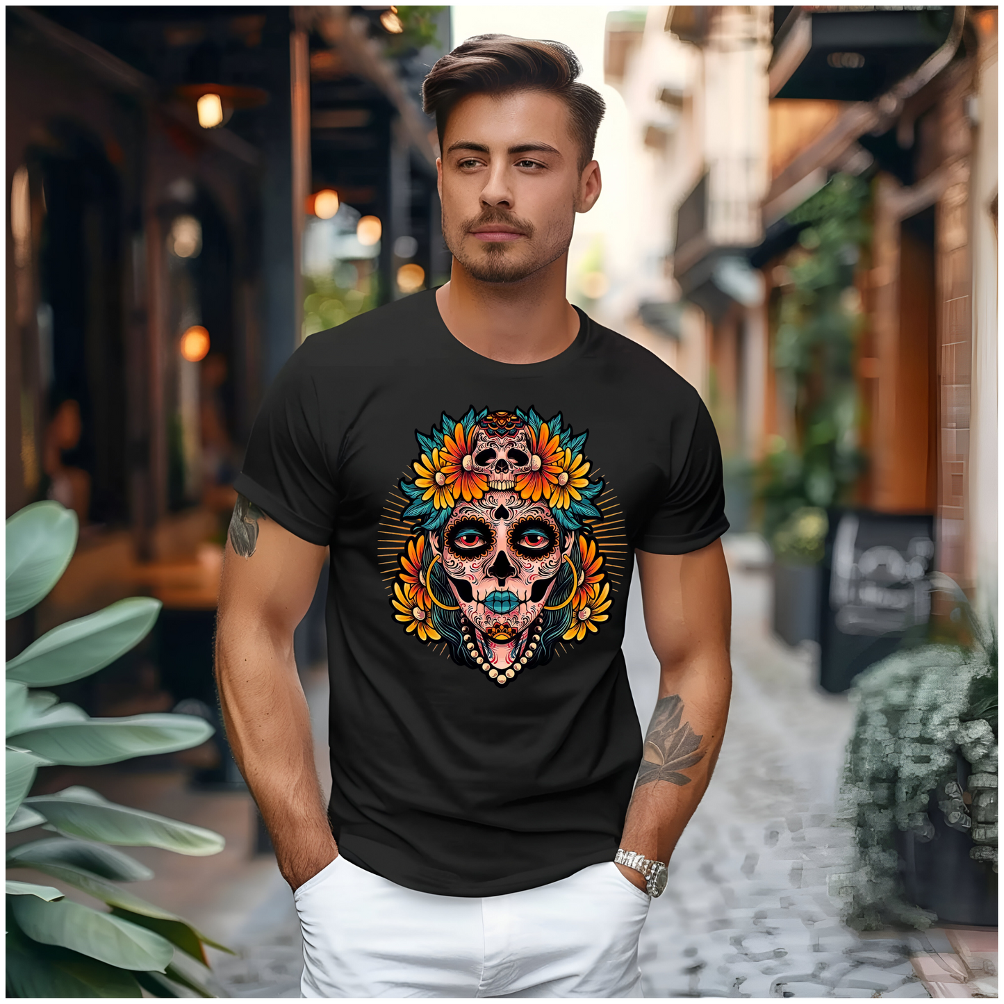 Day Of The Dead T-shirt, Dad Gift, Fathers Day Gifts, Great for Brothers, Uncles and Friends