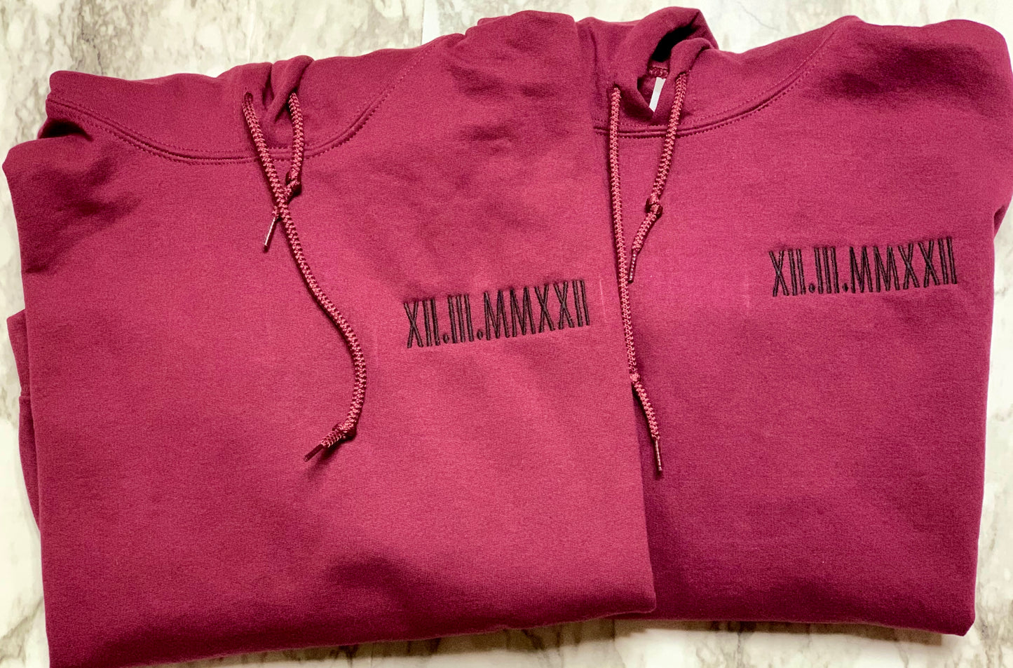 Wedding Date, Anniversary Gifts, Memorial Date, Any Occasion Numeral Date To Remember, Personalized Hoodies